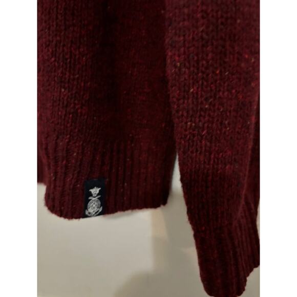 Nautica Lambswool Blend Sweater Fair Isle Roll Neck Mens Medium - Picture 5 of 7